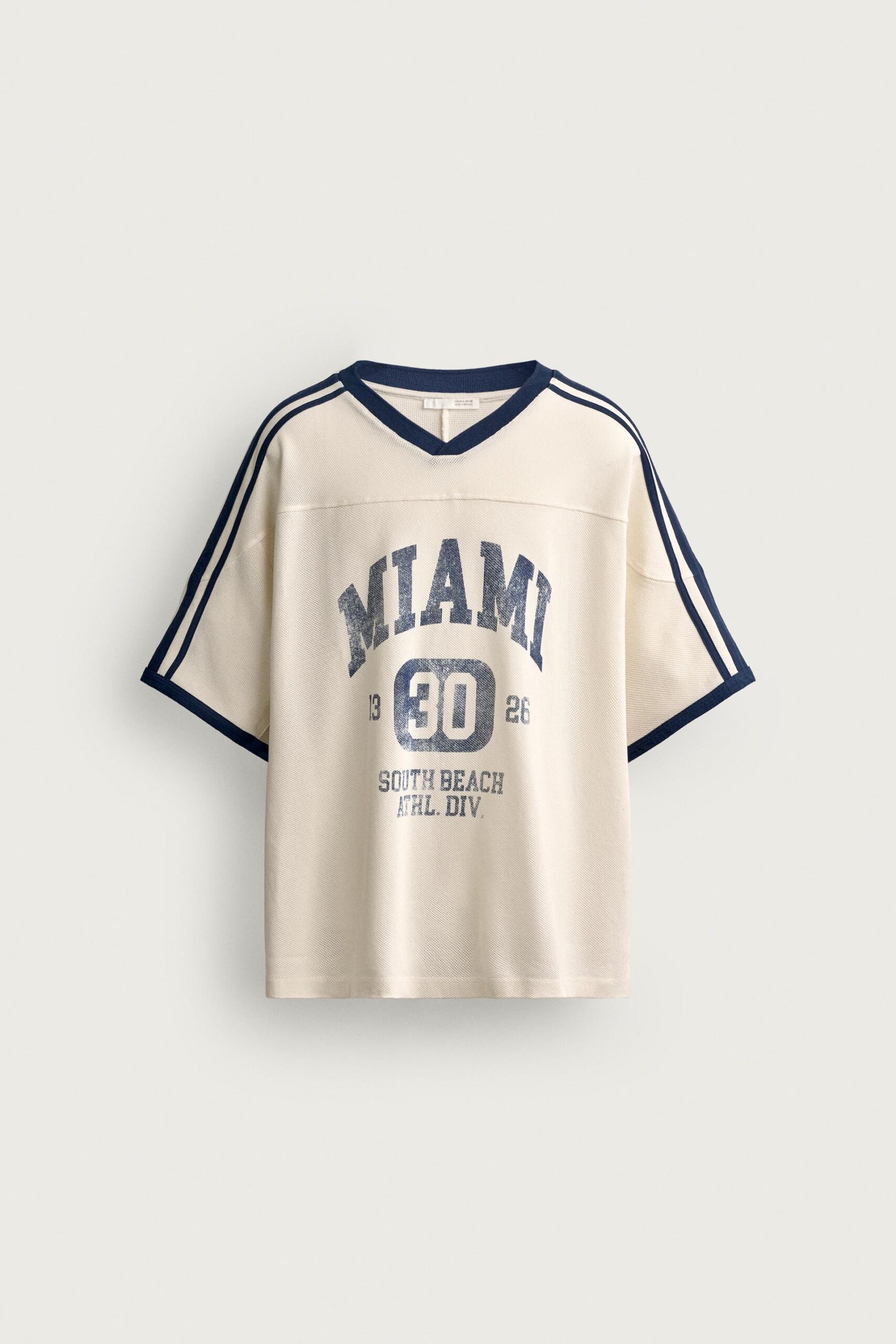 T-SHIRT À COUPE DÉCONTRACTÉE AVEC IMPRIMÉ FOOTBALL RÉTRO