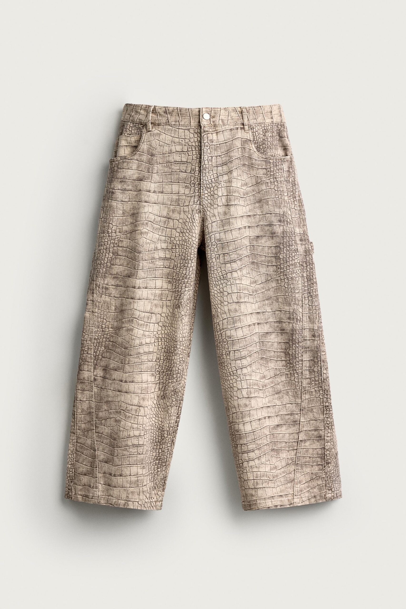 PANTALON À IMPRIMÉ ANIMAL, COUPE DÉCONTRACTÉE