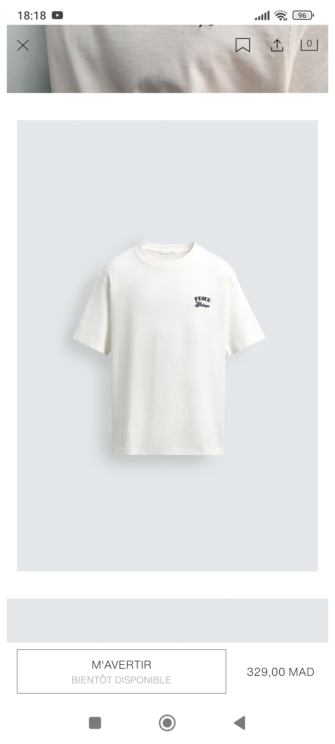 T-SHIRT À COUPE CLASSIQUE AVEC BRODERIE