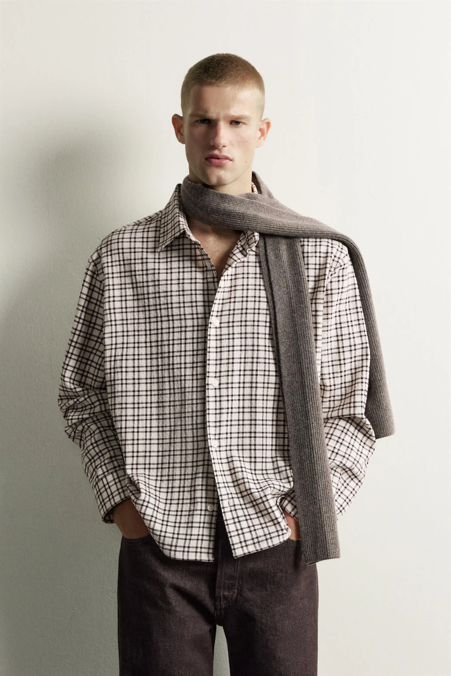CHEMISE TEXTURÉE À CARREAUX