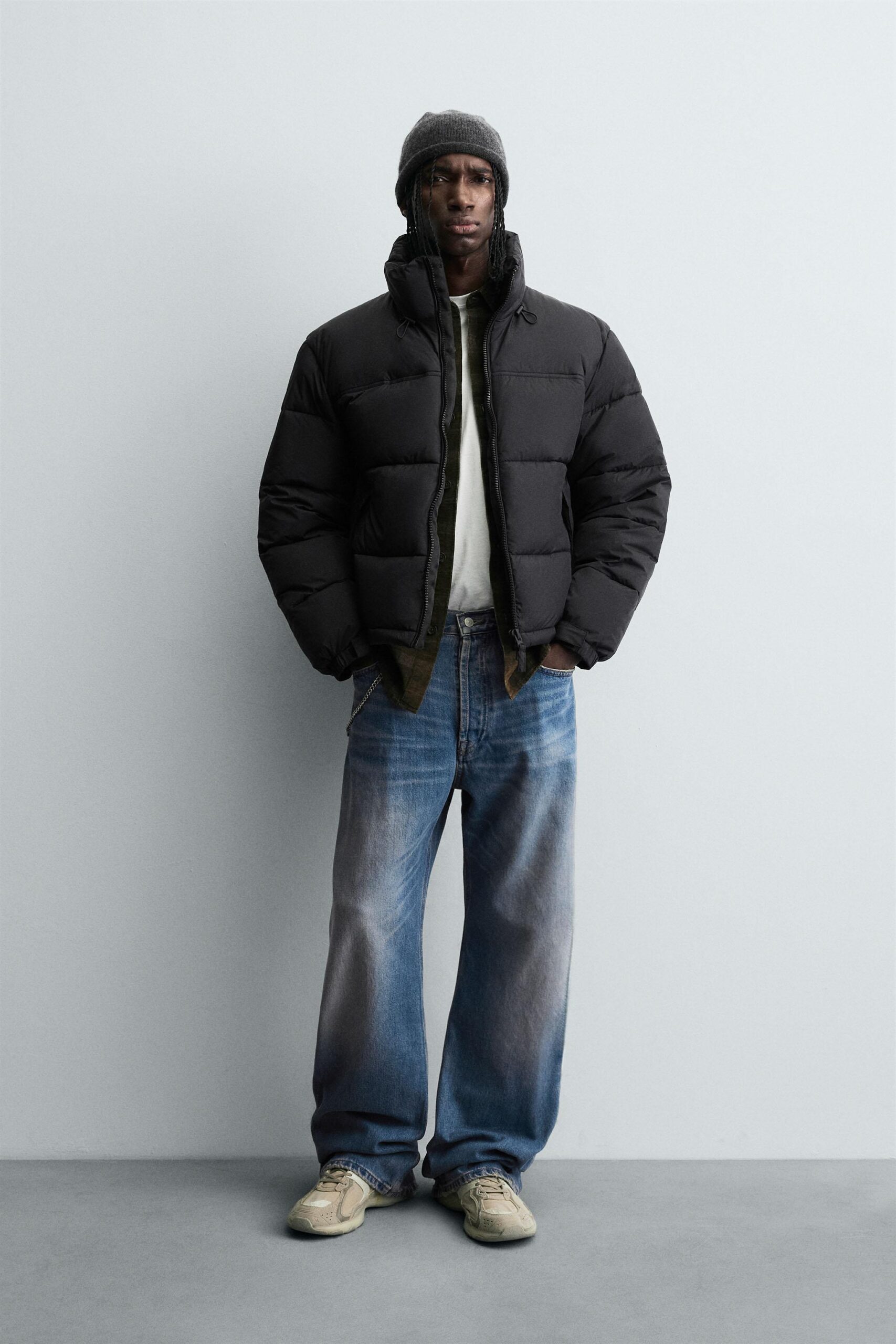 DOUDOUNE HOMME NOIRE COUPE RELAXED FIT