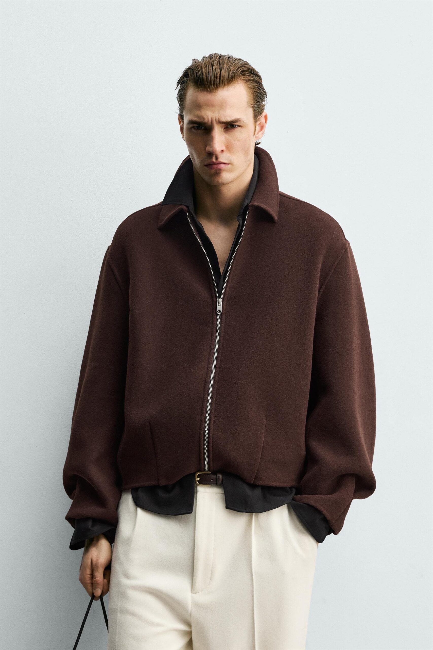 BOXY FIT WOOL BLEND JACKET
