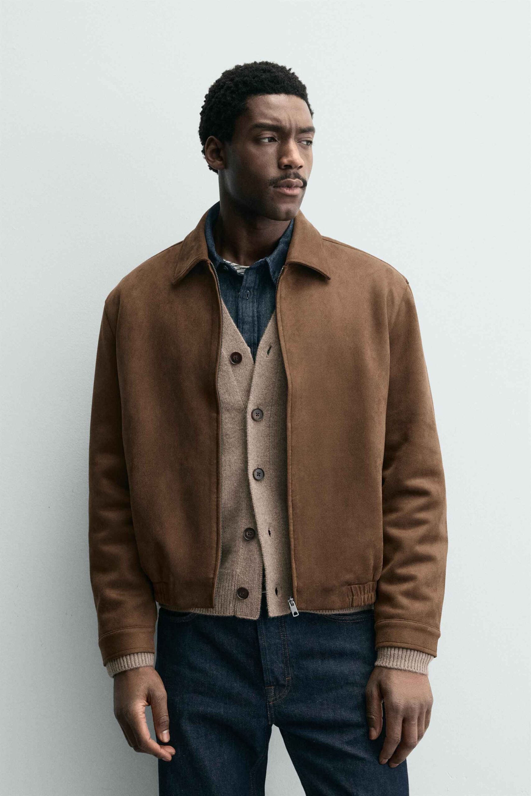FAUX SUEDE JACKET