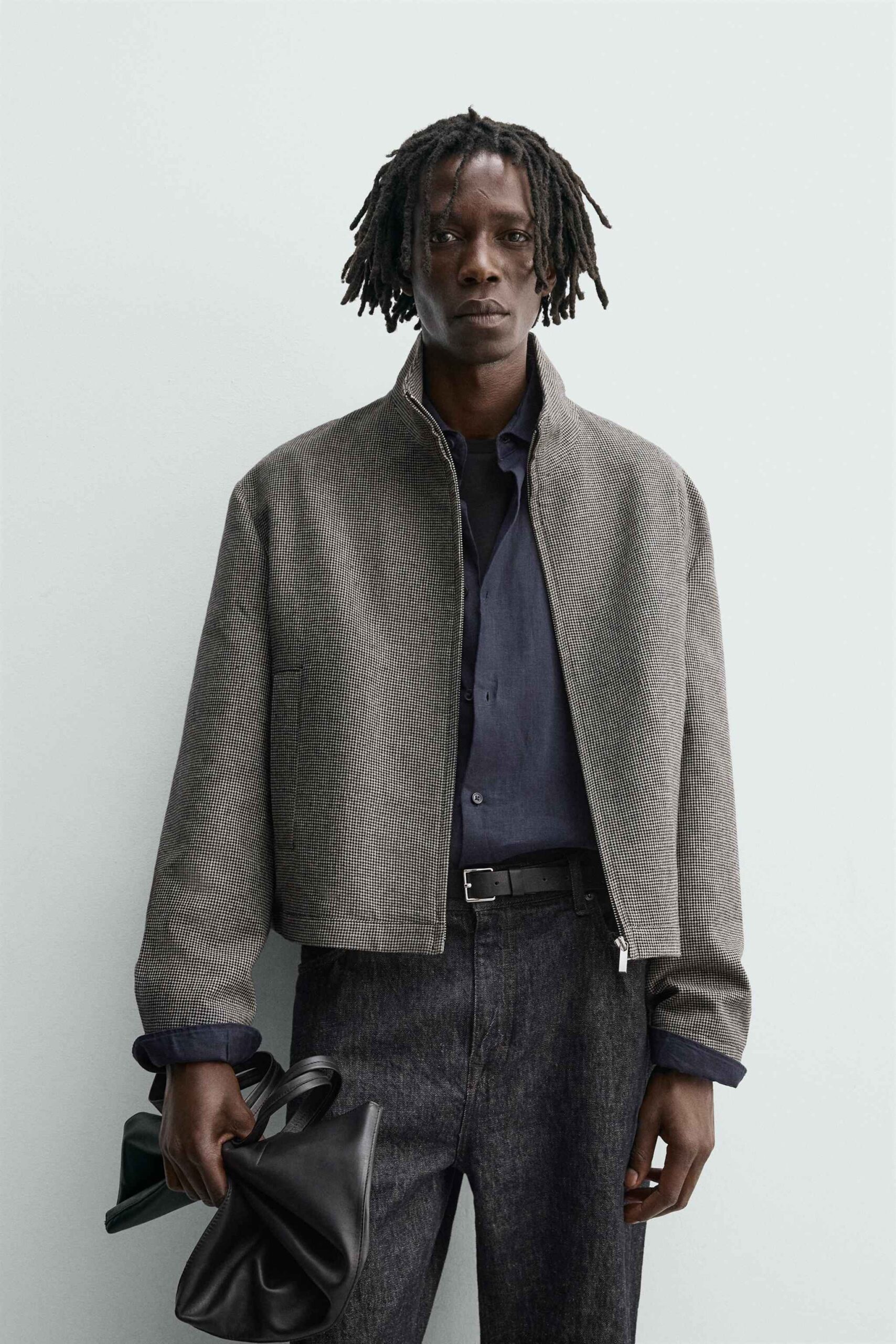 HOUNDSTOOTH ZIP JACKET
